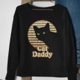 Mens Cat Daddy Vintage Eighties 80S Style Funny Cat Dad Retro Sweatshirt Gifts for Old Women