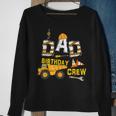 Mens Dad Birthday Crew Funny Construction Birthday Party  Sweatshirt Gifts for Old Women