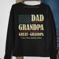 Mens Dad Grandpa Great Grandpa I Just Keep Getting Better Vintage Sweatshirt Gifts for Old Women