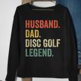 Mens Disc Golf Funny Husband Dad Legend Vintage Frisbee Sport Sweatshirt Gifts for Old Women