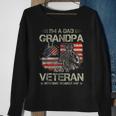 Mens Funny Im A Dad Grandpa Veteran Us Dad Gift Fathers Day Sweatshirt Gifts for Old Women