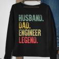 Mens Funny Vintage Husband Dad Engineer Legend Retro Sweatshirt Gifts for Old Women