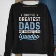 Mens Greatest Dads Get Promoted To Grandpa Fathers Day Sweatshirt Gifts for Old Women