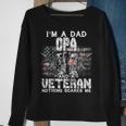 Mens Im A Dad Opa Veteran Nothing Scares Me Proud Sweatshirt Gifts for Old Women
