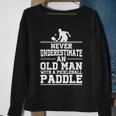 Mens Never Underestimate An Old Man With A Pickleball Paddle Men Women Sweatshirt Graphic Print Unisex Gifts for Old Women