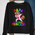 Mens Papa Of The Birthday Princess Girl Dabbing Unicorn Sweatshirt Gifts for Old Women