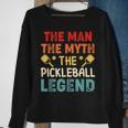 Mens Pickleball Funny Husband Dad Legend Vintage Fathers Day Sweatshirt Gifts for Old Women