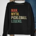 Mens Pickleball Funny Man Myth Legend Fathers Day Vintage Sweatshirt Gifts for Old Women