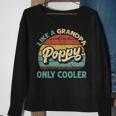 Mens Poppy Like A Grandpa Only Cooler Vintage Dad Fathers Day Sweatshirt Gifts for Old Women