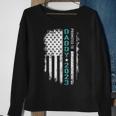 Mens Promoted To Daddy 2023 Us American Flag For New Dad To Be Sweatshirt Gifts for Old Women