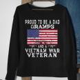Mens Proud Dad Gramps Vietnam Veteran - Vintage Us Flag Grandpa Sweatshirt Gifts for Old Women