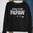 Mens Soon To Be Papaw Est2023 Retro Fathers Day New Dad Sweatshirt Gifts for Old Women