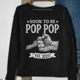 Mens Soon To Be Pop Pop Est2023 Retro Fathers Day New Dad Sweatshirt Gifts for Old Women