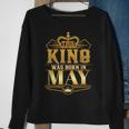 Mens This King Was Born In May Birthday King Men Best Birthd Sweatshirt Gifts for Old Women