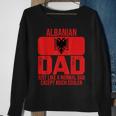Mens Vintage Albanian Dad Albania Flag Design Fathers Day Sweatshirt Gifts for Old Women