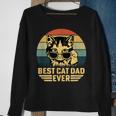 Mens Vintage Best Cat Dad Ever Retro Fathers Day For Cat Dad Sweatshirt Gifts for Old Women