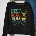 Mens Vintage Best Poppi By Par Disc Golf Gift Dad Fathers Papa Sweatshirt Gifts for Old Women