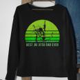 Mens Vintage Retro Best Jiu Jitsu Dad Ever Funny Dad Fathers Day Sweatshirt Gifts for Old Women