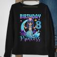 Mermaid Birthday Girl 8 Years Old Mermaid 8Th Birthday Girls Sweatshirt Gifts for Old Women