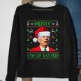 Merry 4Th Of Easter Funny Joe Biden Christmas Ugly SweaterMen Women Sweatshirt Graphic Print Unisex Gifts for Old Women