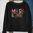 Merry And Bright Christmas Lights Cute Graphic Family Pajama Men Women Sweatshirt Graphic Print Unisex Gifts for Old Women