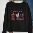 Merry Chickmas Pet Birb Memes Farmer Ugly Christmas Chicken Funny Gift Sweatshirt Gifts for Old Women