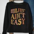 Milfin Aint Easy Colorful Text Stars Blink Blink Sweatshirt Gifts for Old Women