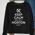 Morton Funny Surname Birthday Family Tree Reunion Gift Idea Sweatshirt Gifts for Old Women