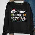 Most Likely To Forget The Hidden Presents Family Christmas V3 Men Women Sweatshirt Graphic Print Unisex Gifts for Old Women