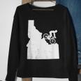 Mountain Bike Vintage Idahos Biking Map Art- Mtb Biker Gift Men Women Sweatshirt Graphic Print Unisex Gifts for Old Women