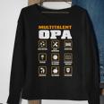 Multitalent Opa Sweatshirt mit lustigen Icons, Sweatshirt für Großväter Geschenke für alte Frauen