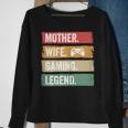 Mutter Video Gaming Legende Vintage Video Gamer Frau Mama V2 Sweatshirt Geschenke für alte Frauen