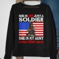 My Aunt Is A Soldier Hero Proud Army Niece Military Family Sweatshirt Gifts for Old Women