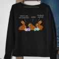My Butt Hurts Chocolate Bunny Easter Funny Sweatshirt Gifts for Old Women