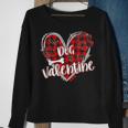 My Dog Is My Valentine Valentines Day V2 Men Women Sweatshirt Graphic Print Unisex Gifts for Old Women
