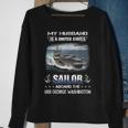 My Husband Is A Sailor Aboard Uss George Washington Cvn 73 Sweatshirt Gifts for Old Women