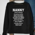 Nanny Mothers Day With Nanny Definition Design Men Women Sweatshirt Graphic Print Unisex Gifts for Old Women