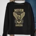 Never Underestimate The Power Of Cavalieri Personalized Last Name Sweatshirt Gifts for Old Women