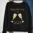 New Years Eve With Champagne Toast Happy New Year 2023 Men Women Sweatshirt Graphic Print Unisex Gifts for Old Women
