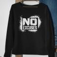 No Excuses Motivational Workout Motivational No Excuse Sweatshirt Gifts for Old Women