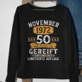 November 1972 Lustige Geschenke Zum 50 Geburtstag Mann Frau Sweatshirt Geschenke für alte Frauen