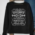 November 1972 The Man Myth Legend 50 Year Old Birthday Gift Sweatshirt Gifts for Old Women