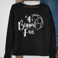 Number 4S Biggest Fan Soccer Player Mom Dad Family  Sweatshirt Gifts for Old Women