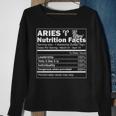 Nutrition Facts Horoscope Zodiac Aries Sweatshirt Gifts for Old Women