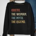 Odette The Woman Myth And Legend Funny Name Personalized Sweatshirt Gifts for Old Women