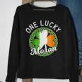 One Lucky Moran Irish Family Name Sweatshirt Gifts for Old Women