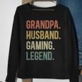 Opa Ehemann Gaming Legende Vintage Opa Gamer Retro Sweatshirt Geschenke für alte Frauen