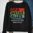 Opa Weiss Alles Werde Grandpa Lustig Enkelin Oma Weltbester Sweatshirt Geschenke für alte Frauen