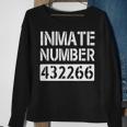 Orange Prisoner Costume Jail Break Outfit Lazy Halloween Sweatshirt Gifts for Old Women