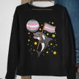 Orca In Space Demigirl Pride Sweatshirt Gifts for Old Women
